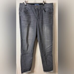 Women’s size 12 gray Democracy ankle skinny jeans
